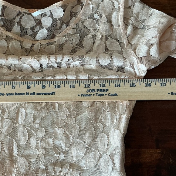 Free People Blush Floral Lace Fit & Flare Dress Size 2 Taylor Swift Worn Style - Picture 10 of 12